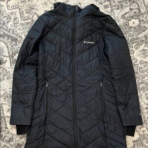 Columbia long hooded jacket